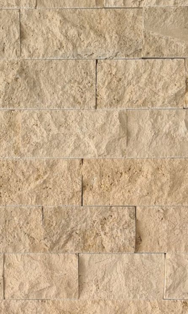 Travertino Rock Face Bege Bahia